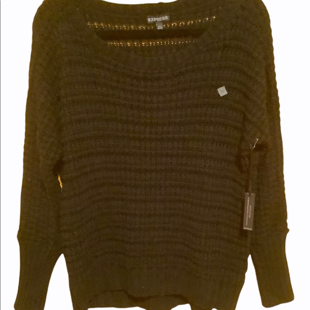 Express black knitted round neck women’s sweater size XS
